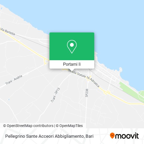 Mappa Pellegrino Sante Acceori Abbigliamento