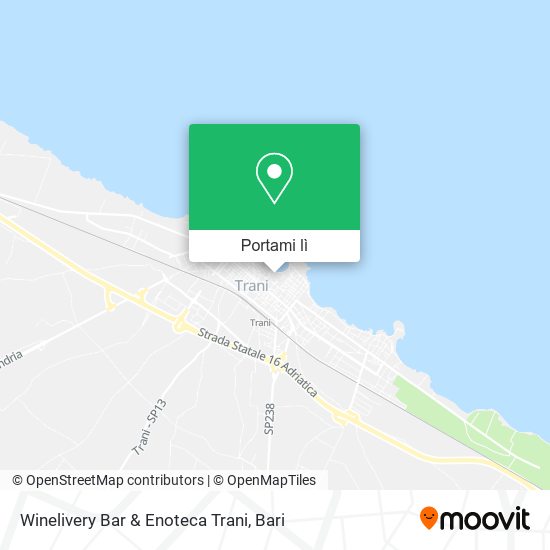 Mappa Winelivery Bar & Enoteca Trani