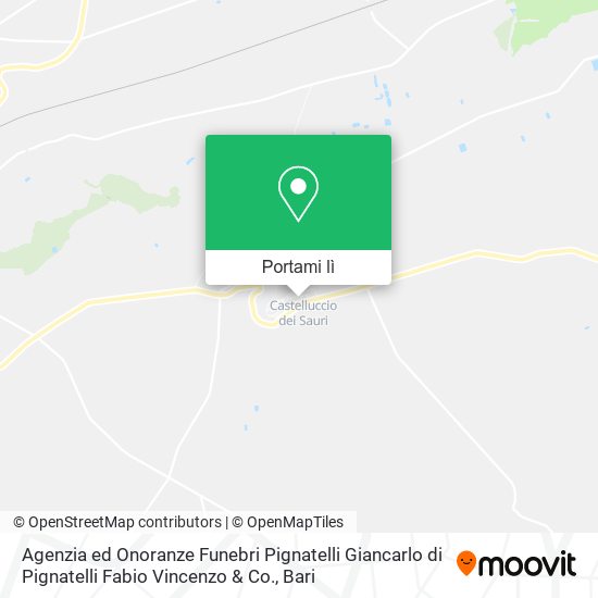 Mappa Agenzia ed Onoranze Funebri Pignatelli Giancarlo di Pignatelli Fabio Vincenzo & Co.