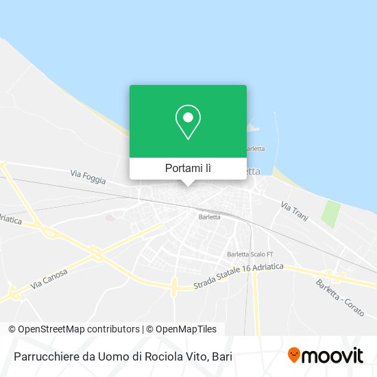 Mappa Parrucchiere da Uomo di Rociola Vito