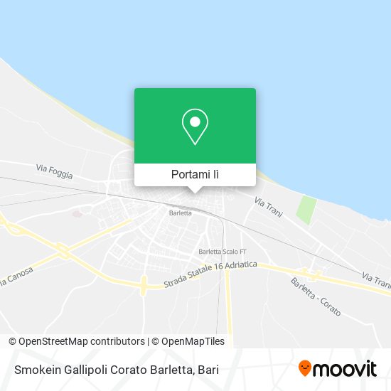 Mappa Smokein Gallipoli Corato Barletta