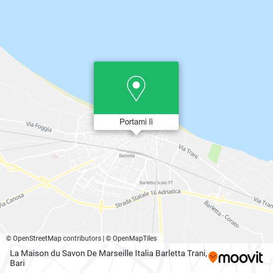 Mappa La Maison du Savon De Marseille Italia Barletta Trani