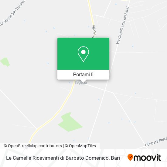 Mappa Le Camelie Ricevimenti di Barbato Domenico