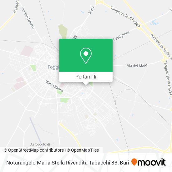 Mappa Notarangelo Maria Stella Rivendita Tabacchi 83