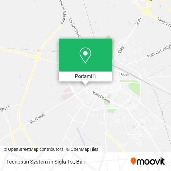 Mappa Tecnosun System in Sigla Ts.