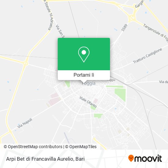 Mappa Arpi Bet di Francavilla Aurelio