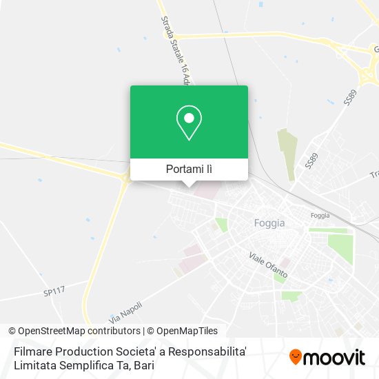 Mappa Filmare Production Societa' a Responsabilita' Limitata Semplifica Ta