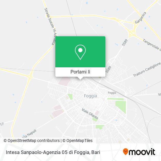 Mappa Intesa Sanpaolo-Agenzia 05 di Foggia