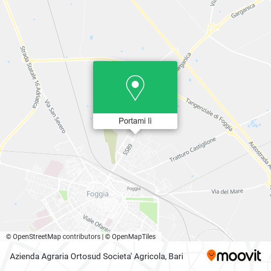 Mappa Azienda Agraria Ortosud Societa' Agricola