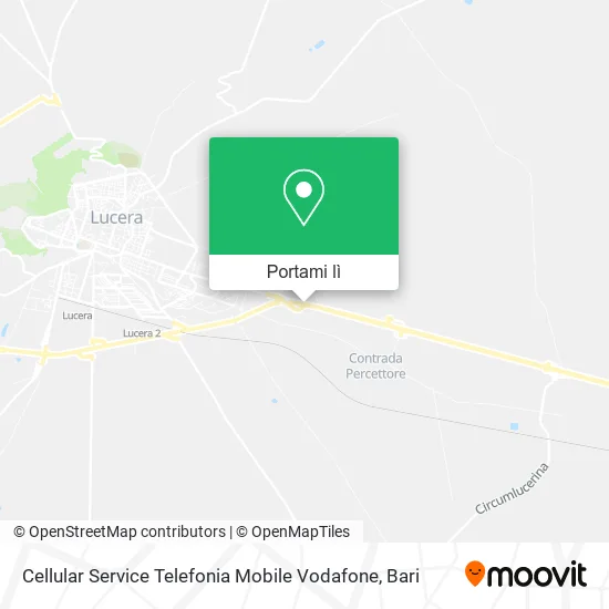 Mappa Cellular Service Telefonia Mobile Vodafone