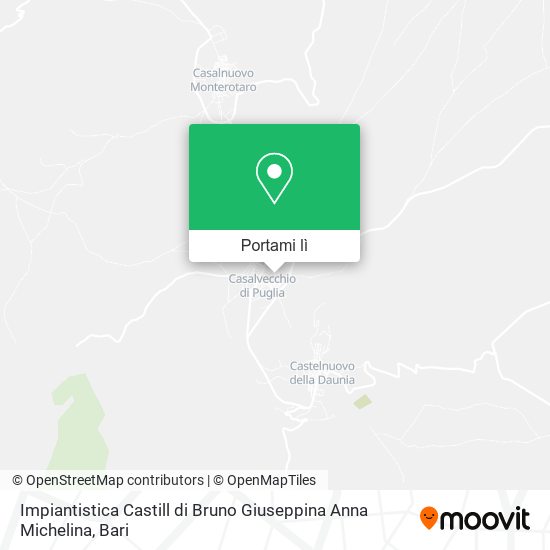Mappa Impiantistica Castill di Bruno Giuseppina Anna Michelina