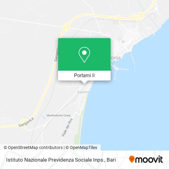 Mappa Istituto Nazionale Previdenza Sociale Inps.