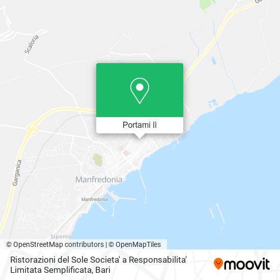 Mappa Ristorazioni del Sole Societa' a Responsabilita' Limitata Semplificata