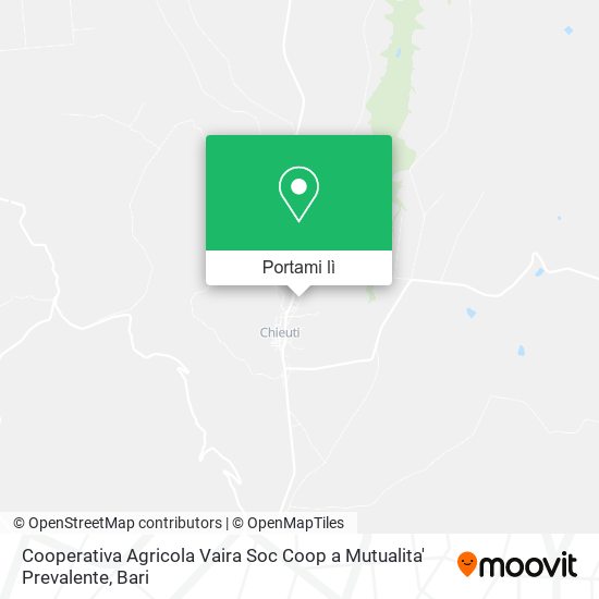 Mappa Cooperativa Agricola Vaira Soc Coop a Mutualita' Prevalente