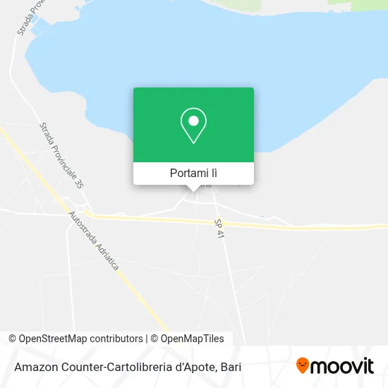 Mappa Amazon Counter-Cartolibreria d'Apote