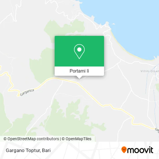 Mappa Gargano Toptur