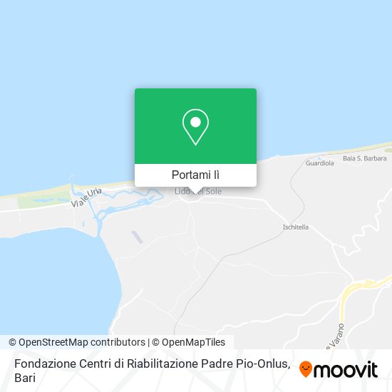 Mappa Fondazione Centri di Riabilitazione Padre Pio-Onlus