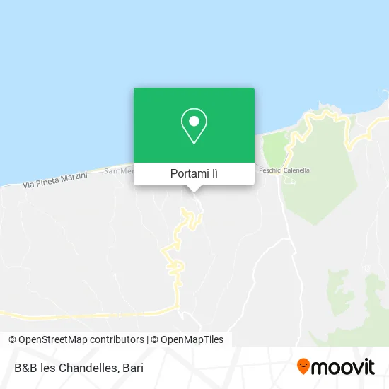 Mappa B&B les Chandelles