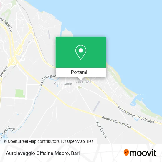 Mappa Autolavaggio Officina Macro