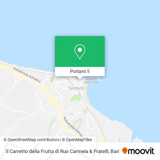 Mappa Il Carretto della Frutta di Ruo Carmela & Fratelli