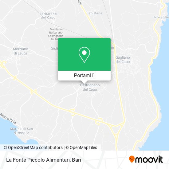 Mappa La Fonte Piccolo Alimentari
