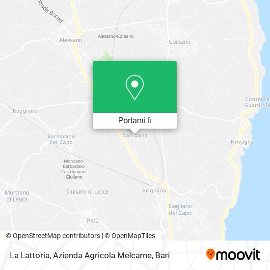 Mappa La Lattoria, Azienda Agricola Melcarne