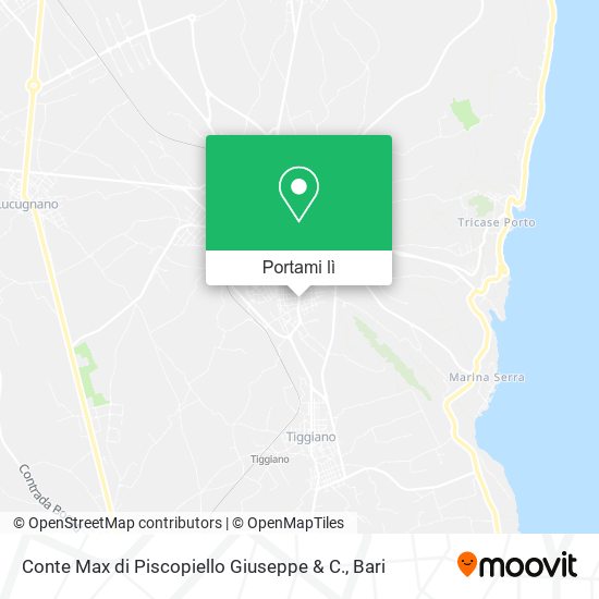 Mappa Conte Max di Piscopiello Giuseppe & C.
