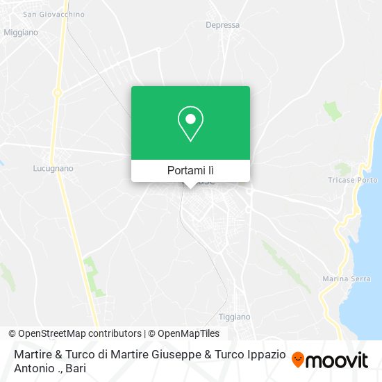 Mappa Martire & Turco di Martire Giuseppe & Turco Ippazio Antonio .