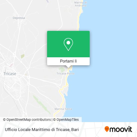 Mappa Ufficio Locale Marittimo di Tricase