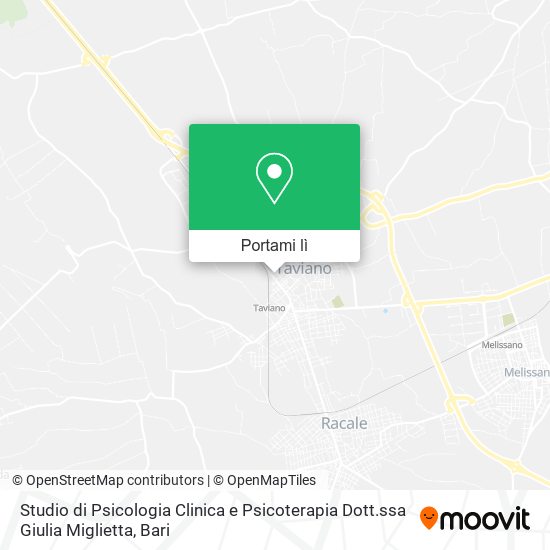 Mappa Studio di Psicologia Clinica e Psicoterapia Dott.ssa Giulia Miglietta