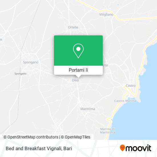 Mappa Bed and Breakfast Vignali