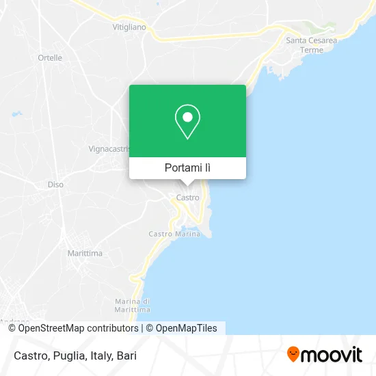 Mappa Castro, Puglia, Italy