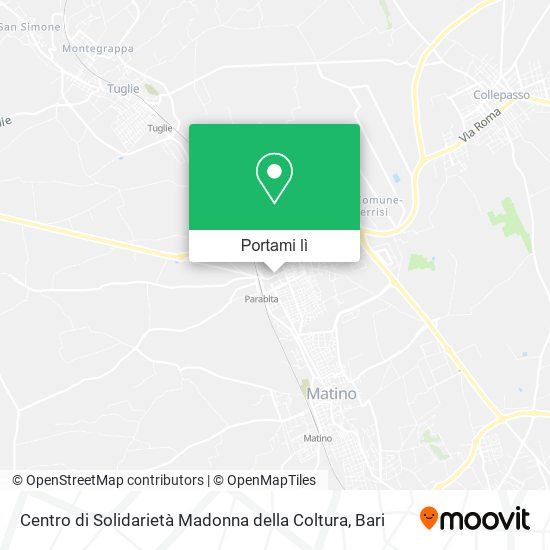 Mappa Centro di Solidarietà Madonna della Coltura