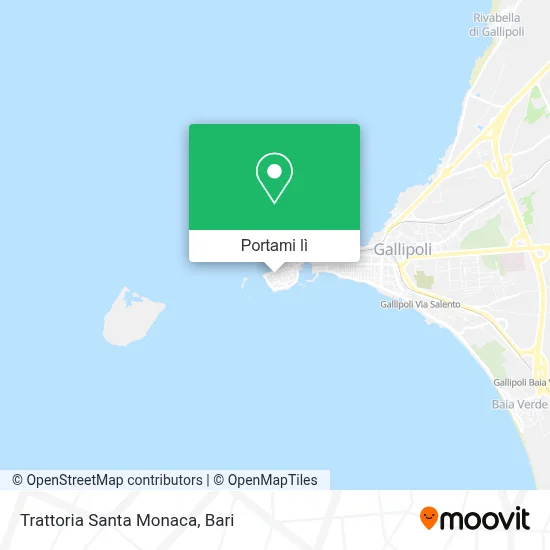 Mappa Trattoria Santa Monaca