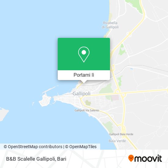 Mappa B&B Scalelle Gallipoli