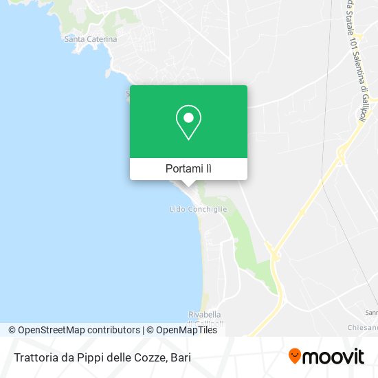 Mappa Trattoria da Pippi delle Cozze
