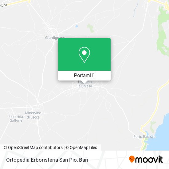 Mappa Ortopedia Erboristeria San Pio