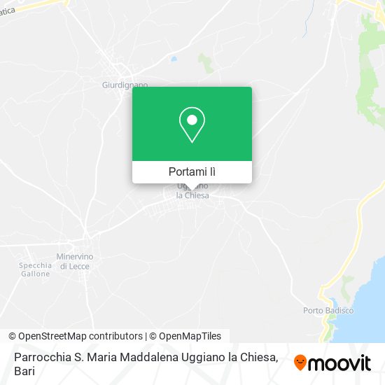 Mappa Parrocchia S. Maria Maddalena Uggiano la Chiesa