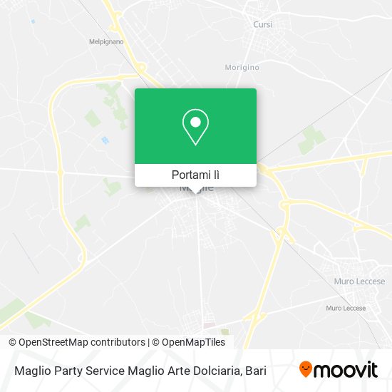 Mappa Maglio Party Service Maglio Arte Dolciaria