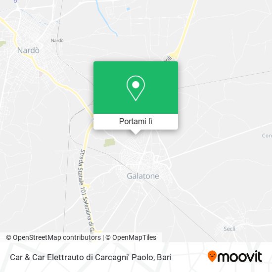 Mappa Car & Car Elettrauto di Carcagni' Paolo