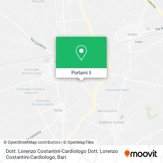 Mappa Dott. Lorenzo Costantini-Cardiologo Dott. Lorenzo Costantini-Cardiologo