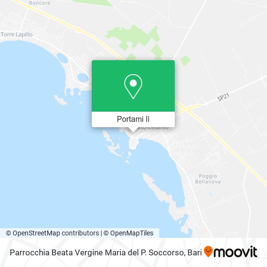 Mappa Parrocchia Beata Vergine Maria del P. Soccorso