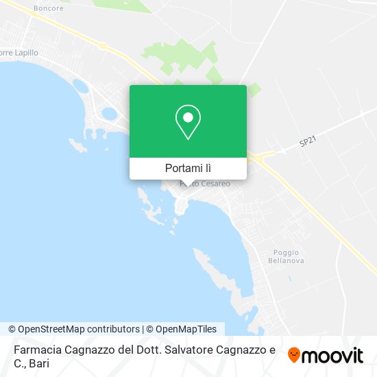 Mappa Farmacia Cagnazzo del Dott. Salvatore Cagnazzo e C.