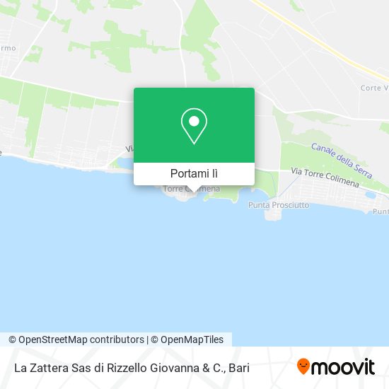Mappa La Zattera Sas di Rizzello Giovanna & C.