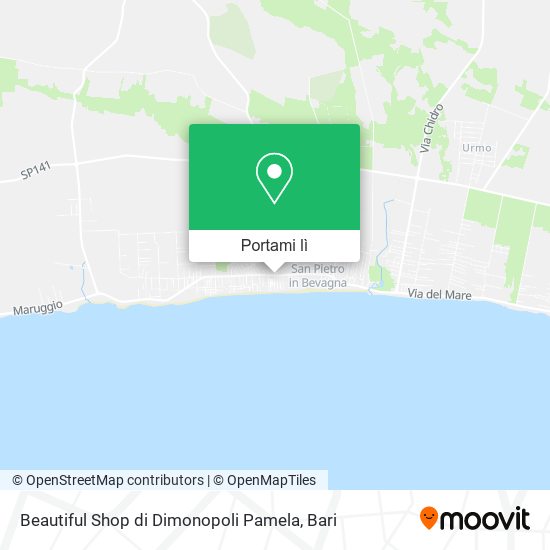 Mappa Beautiful Shop di Dimonopoli Pamela