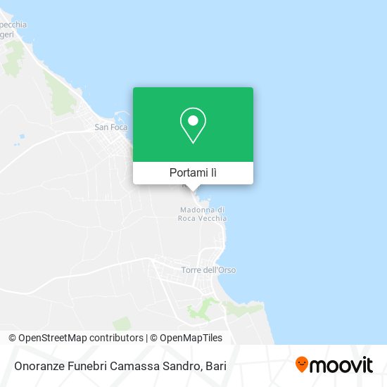 Mappa Onoranze Funebri Camassa Sandro