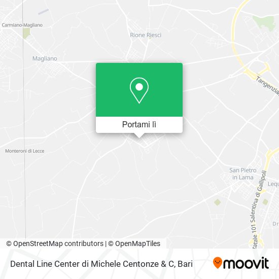 Mappa Dental Line Center di Michele Centonze & C