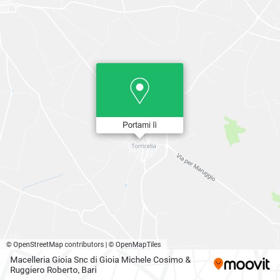 Mappa Macelleria Gioia Snc di Gioia Michele Cosimo & Ruggiero Roberto