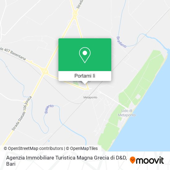 Mappa Agenzia Immobiliare Turistica Magna Grecia di D&D