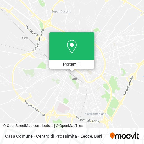 Mappa Casa Comune - Centro di Prossimità - Lecce